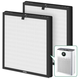 2 Packs HAP-603 Replacement Filter Compatible with ECOSELF HAP603 Air Cleaner Purifier, 3-in-1 HAP603 Replacement Filter, White