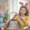 THOVSMOON THOVSMOON Easter Bunny Basket,Cute Easter Bucket Bags with Rabbit