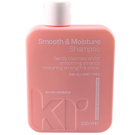 Keratin Revolution Smooth & Moisture hair Shampoo 300 ml anti frizz hair products for women and men Leaves looking shiny and vibrant,reducing wave and enhancing manageability for easier shaping