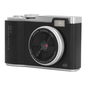 48MP Digital Camera, 1080P 16x Zoom Compact Point Shoot Camera, 2.4 Inch Autofocus Vlogging Camera with Fill Light, for Boys Girls Kids (Black)