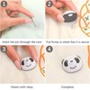 Cisixin Pack of 24 Panda Duvet Holders Duvets Clips Quilt