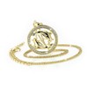 Elegant women's necklace zodiac sign Pisces chain 18 carat gold