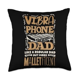 Vibraphone Player Vibraphonist Vibraphone Fathers Day Throw Pillow
