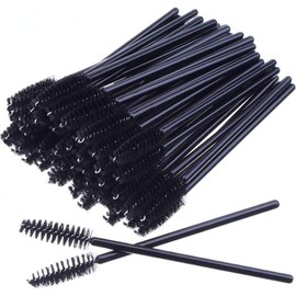 Set de 50 Cepillo Cejas Desechable Cepillos de Pestañas Cepillo de Pestañas Disposable Eyeshadow Brushes Desechable Cepillos de Pestañas Para Pestañas