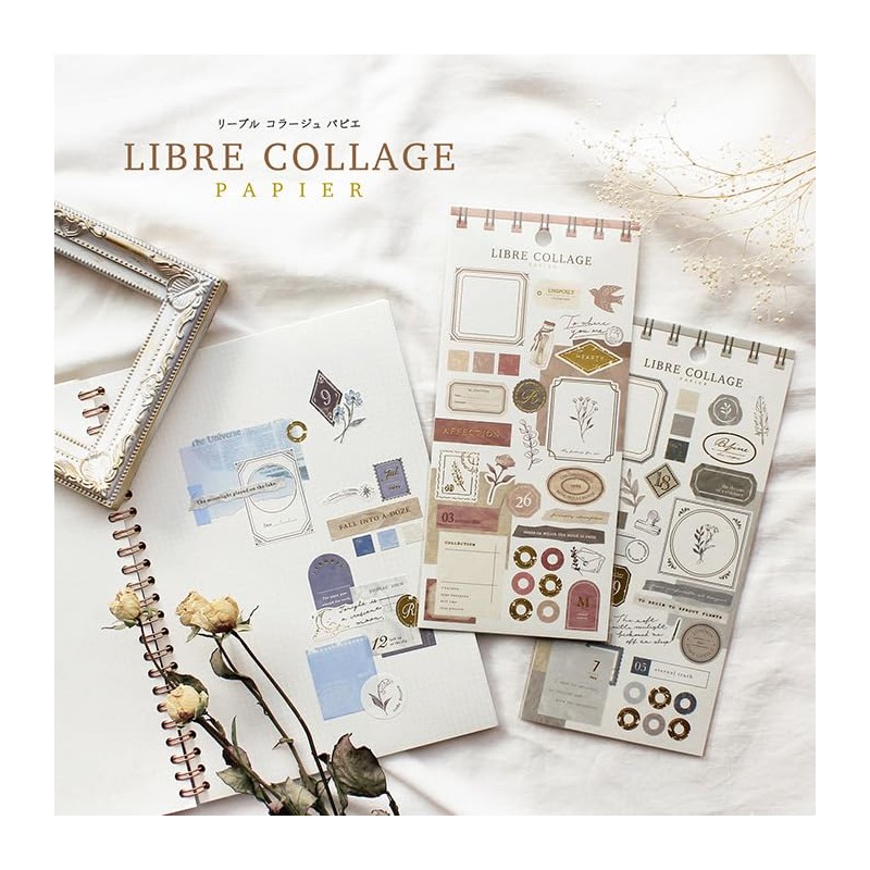 Mind Wave Sticker Sheet Set of 3 Libre Collage Pink,