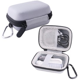 WERJIA Travel Case Compatible with Plaud Notepin Ai Wearable Voice Recording,Plaud NotePin Storage Bag for All Accessories with Lanyard and a Charging Dock Accessories (Grey)