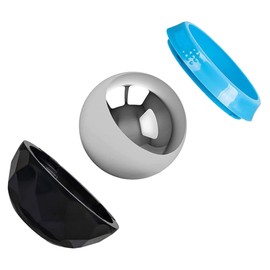 Baluue Face Massager Mini Muscle Relaxation Tool Stainless Steel Ice and Heat Massage Ball for Muscle Recovery Suitable for Home Gym and Office Use