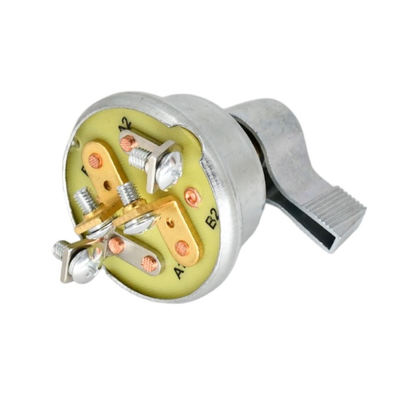 Zeenparts Rotary Switch SW710 50 Amp 12V Forward Reverse, Silver,
