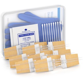 Zip Stitch Wound Closure Kit, Butterfly Bandages,Quick Clot for Easy Use, Surgical Quality,Emergency Laceration Closures Strips, Suture-Free Surgical Repairment, First Aid Wound Care (Yellow, 6)