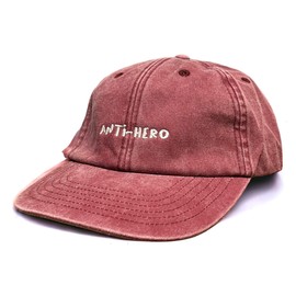 Vivian Flytrap Unisex Anti-Hero Washed Embroidered Dad Baseball Cap, Washed Red