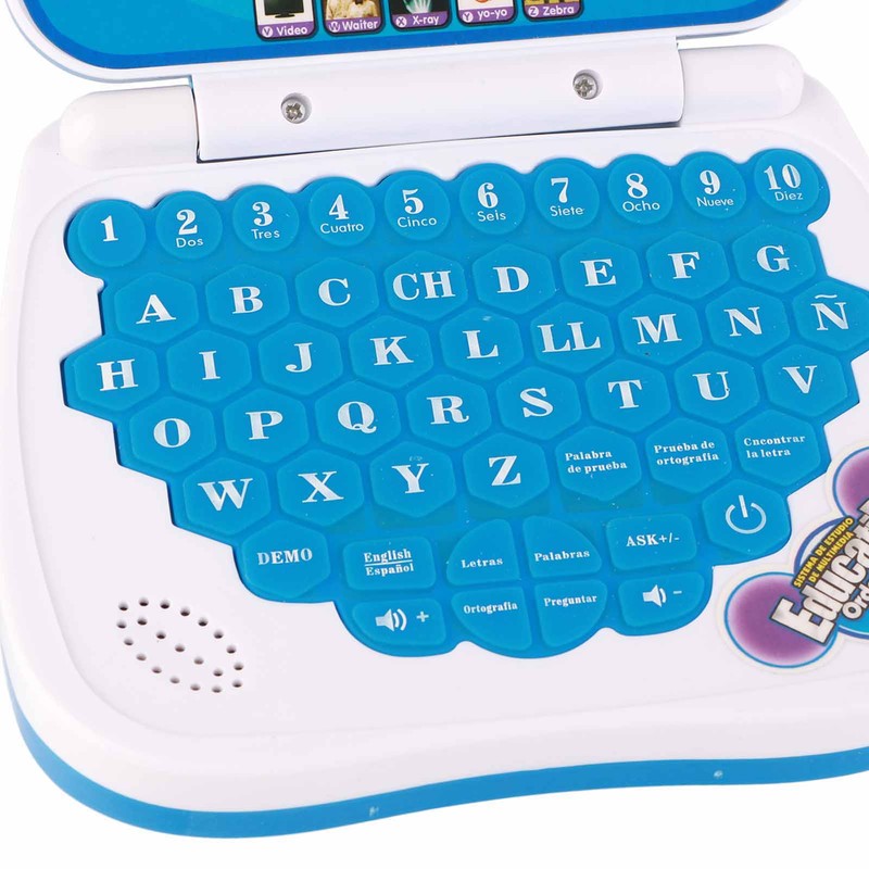Kids Learning Machine English Spanish Music Function Interactive Educational Laptop