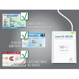 ATLANTIS USB 2.0 CIE Reader 3.0 Windows 10 and Windows 11 White P005-CIED331C