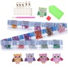 5PCS DIY Owl Diamond Painting Key Chain Acrylic Pendant Handmade