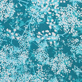 Mook Fabrics Printed Floral Fabric [108in. Wide] – 100% Cotton Material for Quilting, Home Decor Accents | Arts, Crafts & Sewing, Teal Cut by The Yard