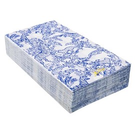 Lilly Pulitzer Disposable Decorative Paper Dinner Napkins, Napkin Holder Refill with 40 Napkins for Party (Safari Party)