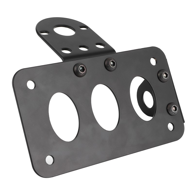 Motorcycle License Mount Plate Holder Bracket Side Mounted Tail Light