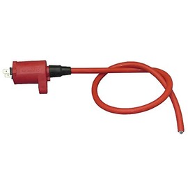 POSH 851012-04 Racing Ignition Coil Red + Speed Pro Twin Cord Red No Plug Cap Super Cab 50/70/90