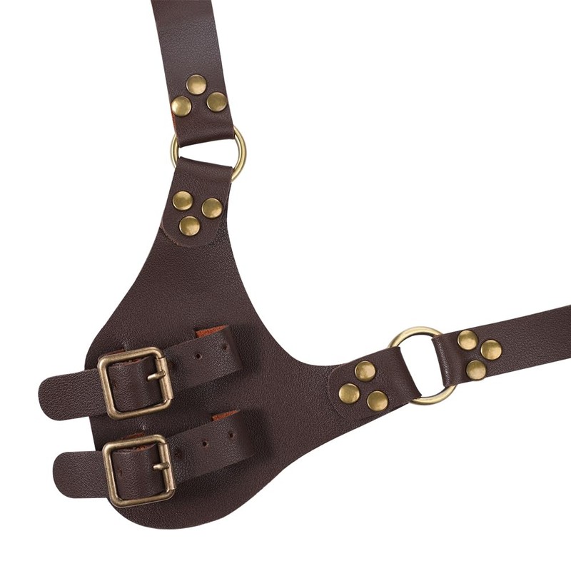 IBLUELOVER Medieval Leather Sword Frog Adjustable Viking Sword Holster Holder