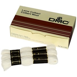 DMC tapestry wool col.BLANC 1 box of 10 skein containing Art.486-BLANC