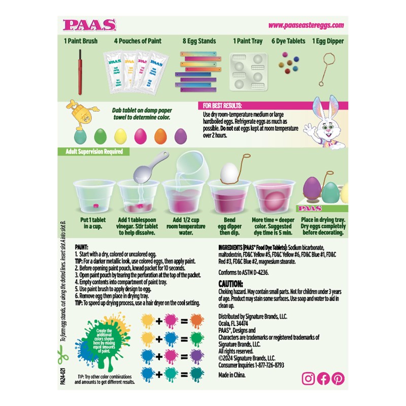 PAAS Paints Egg Decorating Kit: Mix Paints to Make Your