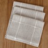 Embroidered Linen Table Runner Rustic Plaid Farmhouse Table Runners Checkered