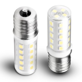 4W 297048600 Refrigerator Light Bulb Replace 40 Watt Freezer Fridge Bulb T8 E17 Lamp Light for Kenmore Whirlpool KitchenAid Electrolux 241552802 1056577 AP3770086 AH976993 EA976993 EA1149215, 2 Pack