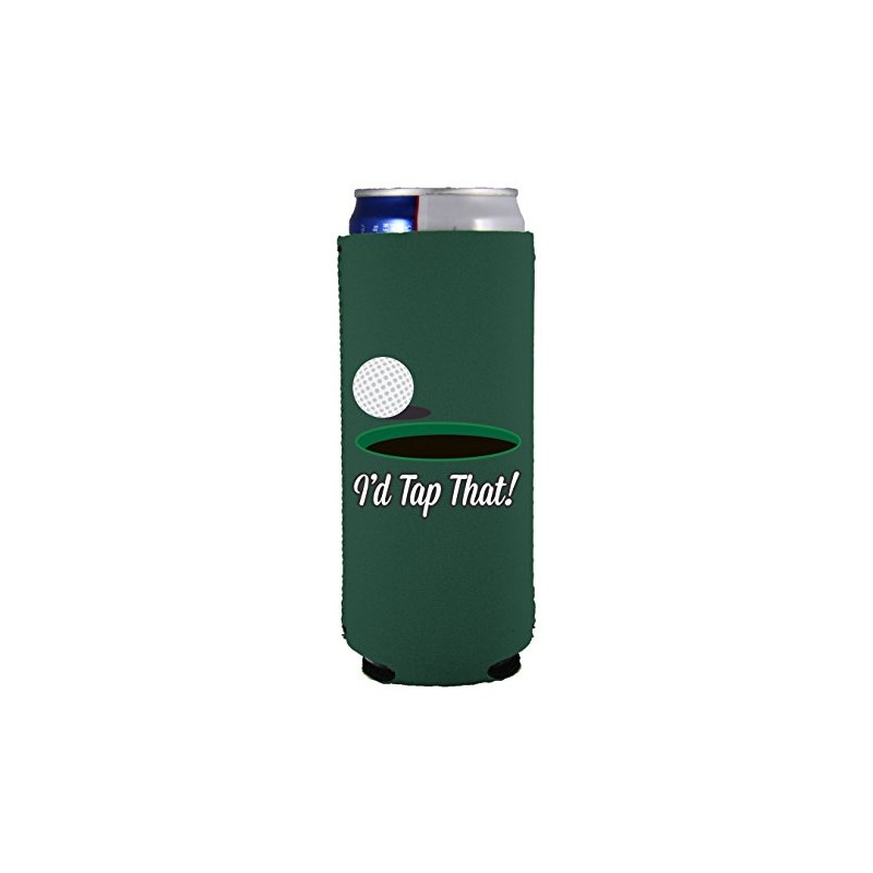 I'd Tap That Slim Can Coolie (1, Dark Green)