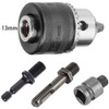 ZOYUBS 1.5-13mm Drill Chuck + SDS Plus Shaft + 1/4''