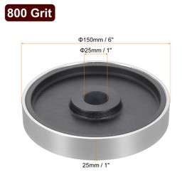 HARFINGTON Diamond Lapidary Jewelry Grinding Wheel 6" 800 Grit Diamond Grinding Wheels with 1" Arbor Hole for Gem Marble Stone Jade Glass Ceramics Carbide