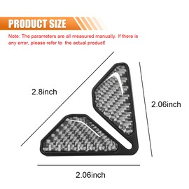 DUSCOKE 2PCS Car Door Protector Edge Guards for Door Corner, Carbon Fiber Anti-Collision Front Doors Corner Protector Self-Adhesive Sticker, Universal Vehicle Decoration Accessories (Silver)