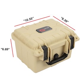 G-PLUS Small Beige Graded Card Storage Box, Compatible With BGS PSA SGC FGS Graded Sports Trading Cards, Weatherproof Case Impact Absorbing Foam Slots