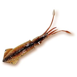 Rhino Premium Rigsquid Sea Fishing Lure Imitation Squid with Fishing Hooks Fishing Accessories Rubber Fish Natural 13 cm