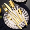 Hammered Silverware Set, 30 Pieces Flatware Set Service for 6,