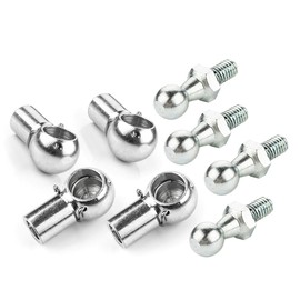 LST 4x Set Kugelzapfen Kugelkopf Kugelpfanne M8 10mm Gasdruckdämpfer Aufnahme