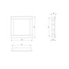 150 x 150 mm ABS Plastic Inspection Door – Anthracite