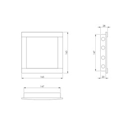150 x 150 mm ABS Plastic Inspection Door – Anthracite Inspection Flap – Maintenance Flap, Inspection Flap, Maintenance Control Flap