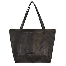ECO Non-Woven Light Weight Two-Tone Tote W/Zipper
