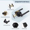 LOQRON Round Style Door Handle with Lock and Key, Keyed