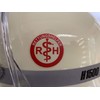 2 x Helmet Stickers Rescue Aid Fire Brigade Helmet Sticker