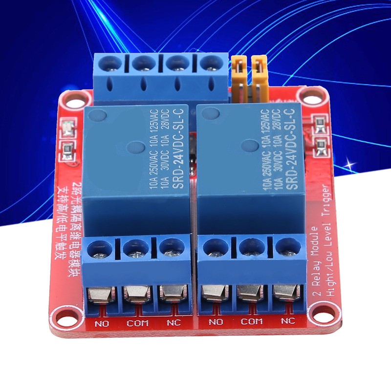2 Channel Relay Module with Optocoupler, DC Relay Module Relay