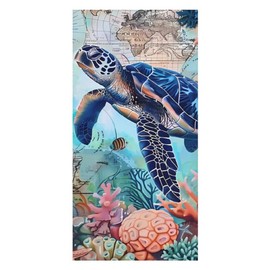 turtle beach towel Unique Design sea turtle beach towel Quick Dry Towel Soft Plush turtle towel Beach Suitable for Beach Bath Towel for Women Girls Kids Men Lovers beach towel turtle 63x32 inches