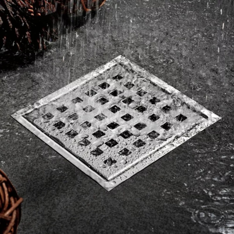 ZC Coladera Invisible Desagüe Drenaje Piso Antiolor Acero Inoxi