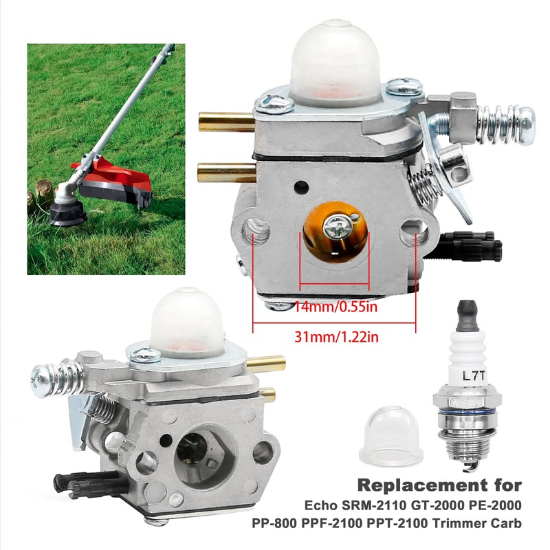 Zreneyfex SRM-2110 Carburetor Replacement for Echo SRM-2110 GT-2000 PE-2000 PP-800