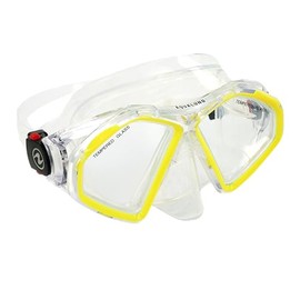 Aqualung Hawkeye Diving Mask Transparent Yellow L