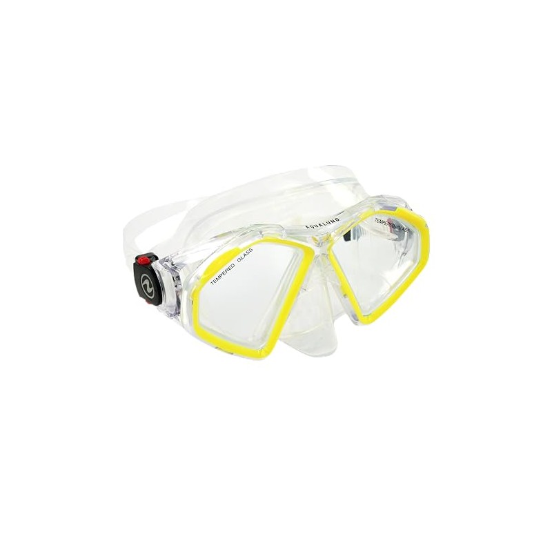 Aqualung Hawkeye Diving Mask Transparent Yellow L
