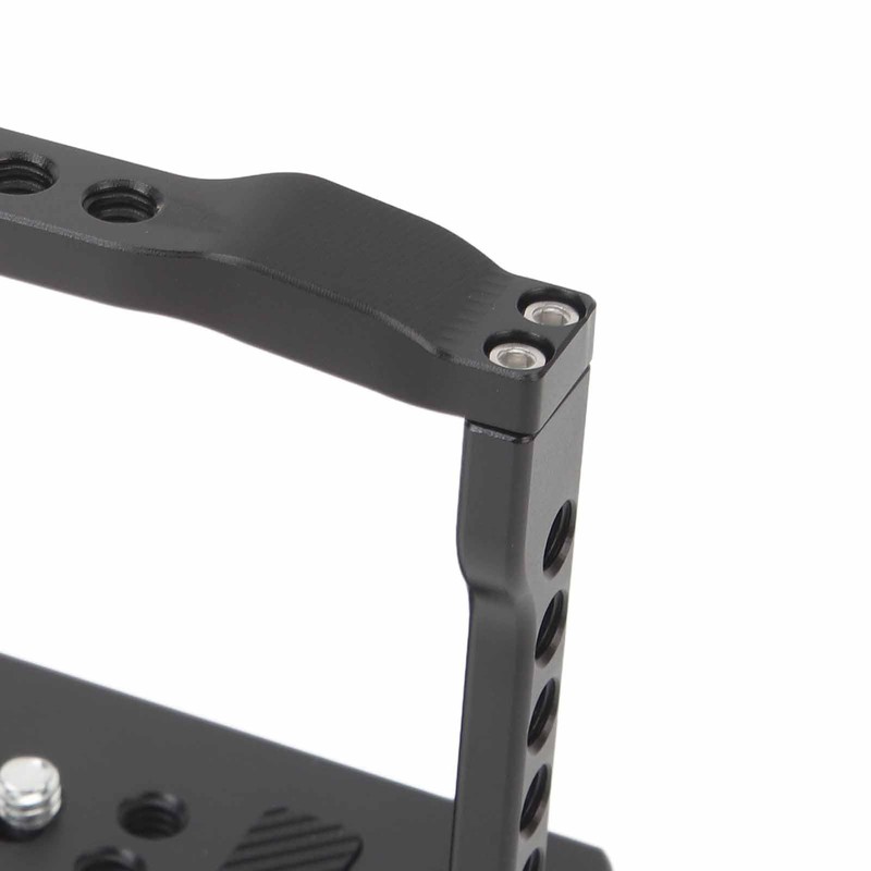 Aluminum camera cage for Z50 with multiple mounting interfaces, lightweight