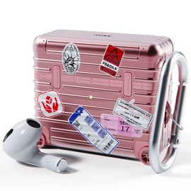 Miak AirPods 3nd Generation Case Cover with Keychain, Shock-Resistant Protective Case Cover, Front LED Visible,(Rose Pink)