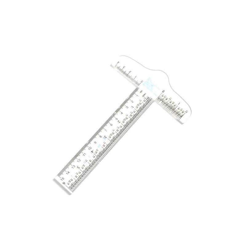 Transparent 6" Clear Acrylic T-Square Ruler, Drafting, Drafting Tools, T