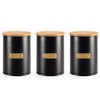 EHC Set of 3 Tea, Coffee & Sugar Airtight Kitchen