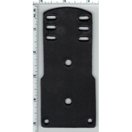 New York City Police-Style-Leather Backer holds Shield/Nameplate/3-Citation Bars